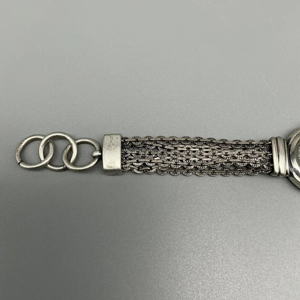 J. Jill Womens Watch 25mm MOP Dial Silver Tone Chain Bracelet New Battery 8